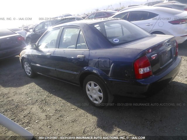 JM1BJ2229Y0241518 - 2000 MAZDA PROTEGE DX/LX BLUE photo 3