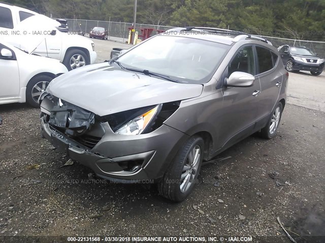 KM8JU3AC3CU469028 - 2012 HYUNDAI TUCSON GLS/LIMITED 棕色 照片 2