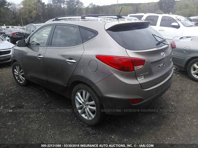 KM8JU3AC3CU469028 - 2012 HYUNDAI TUCSON GLS/LIMITED BROWN photo 3