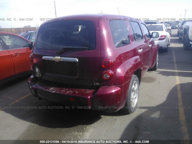 3GNDA13D06S566753 - 2006 CHEVROLET HHR LS RED photo 4