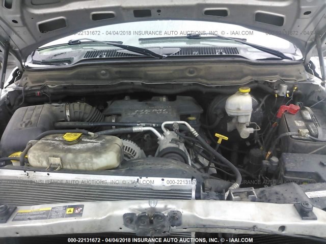 1D7KU28D04J164810 - 2004 DODGE RAM 2500 ST/SLT 银色 照片 10