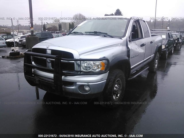 1D7KU28D04J164810 - 2004 DODGE RAM 2500 ST/SLT 银色 照片 2