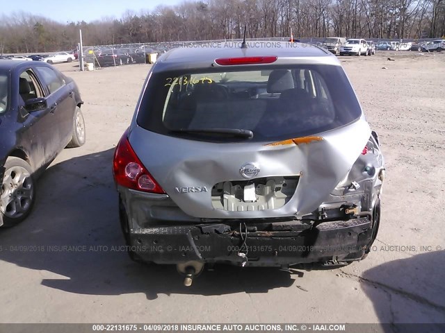 3N1BC13E19L498273 - 2009 NISSAN VERSA S/SL GRAY photo 6