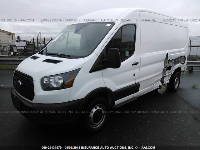 1FTNR2CGXFKA71882 - 2015 FORD TRANSIT T-250 WHITE photo 2