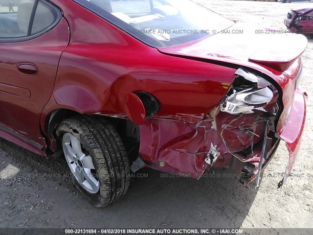 2G2WP552561247528 - 2006 PONTIAC GRAND PRIX RED photo 6