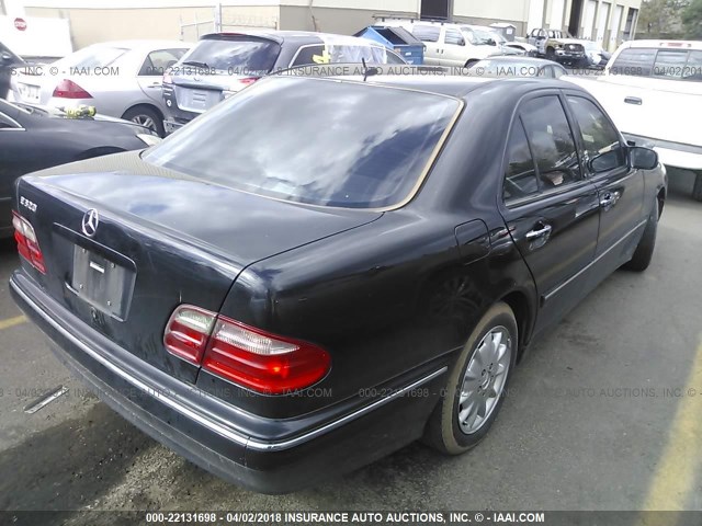 WDBJF65J7YB127169 - 2000 MERCEDES-BENZ E 320 BLACK photo 4