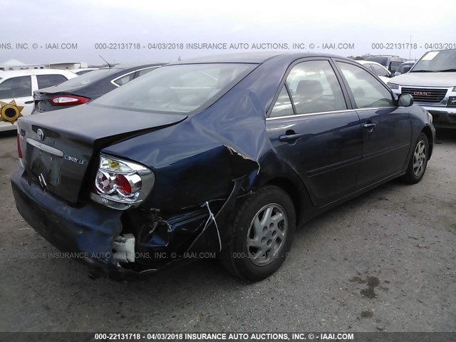 4T1BE32K86U142605 - 2006 TOYOTA CAMRY LE/XLE/SE Dark Blue photo 4