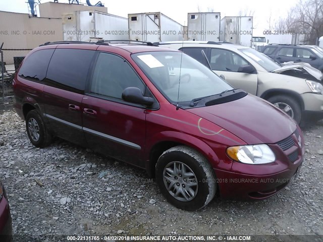 2B8GP44R81R187470 - 2001 DODGE GRAND CARAVAN SPORT RED photo 1