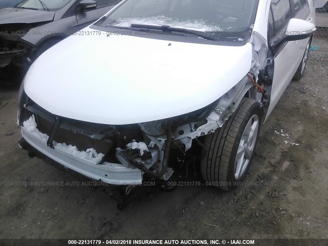 1G1RA6E42EU156505 - 2014 CHEVROLET VOLT WHITE photo 6