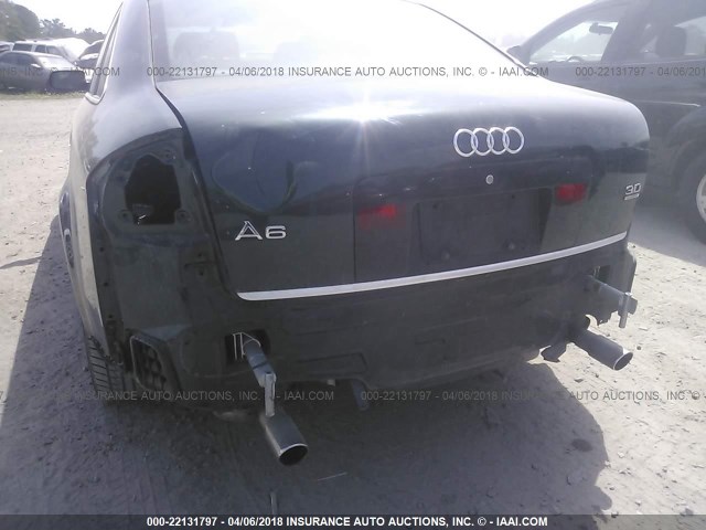 WAULT64BX3N103191 - 2003 AUDI A6 3.0 QUATTRO GREEN photo 6