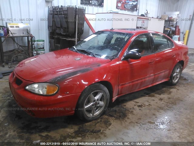 1G2NG52E94M649659 - 2004 PONTIAC GRAND AM SE2 RED photo 2