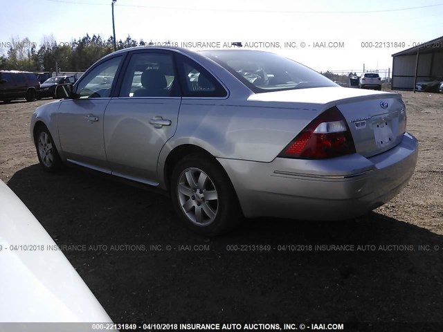 1FAHP24167G162865 - 2007 FORD FIVE HUNDRED SEL SILVER photo 3