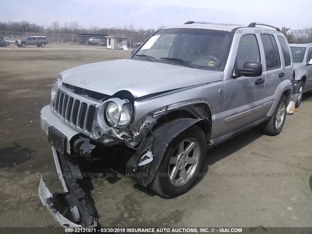 1J4GL58K45W706265 - 2005 JEEP LIBERTY LIMITED SILVER photo 2