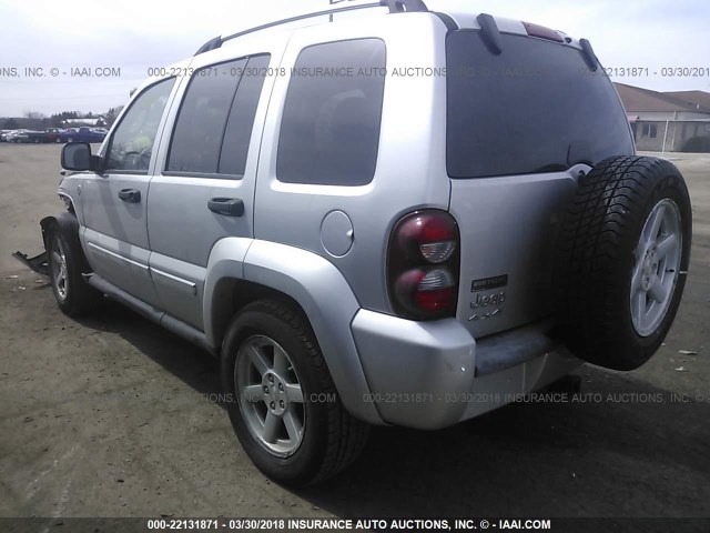 1J4GL58K45W706265 - 2005 JEEP LIBERTY LIMITED SILVER photo 3