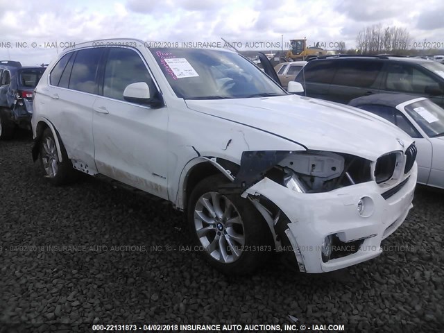 5UXKR0C5XF0P04297 - 2015 BMW X5 XDRIVE35I WHITE photo 1
