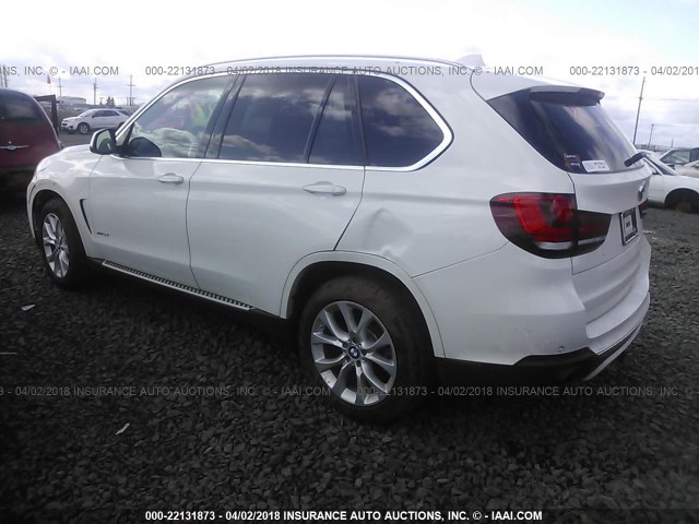 5UXKR0C5XF0P04297 - 2015 BMW X5 XDRIVE35I WHITE photo 3