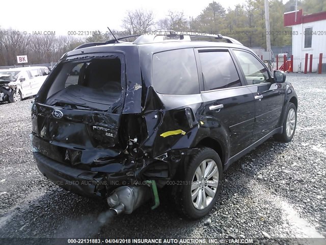 JF2SHAEC0DH423003 - 2013 SUBARU FORESTER LIMITED BLACK photo 4