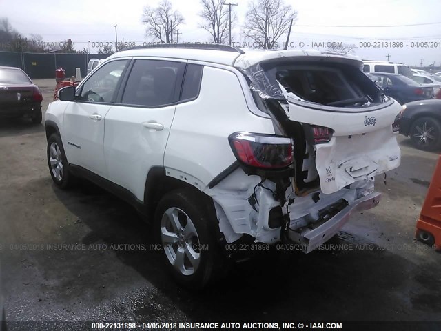 3C4NJDBB8HT645843 - 2017 JEEP COMPASS LATITUDE WHITE photo 3