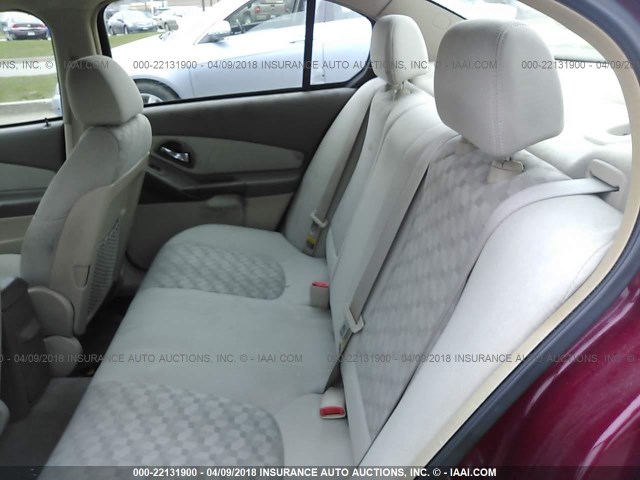 1G1ZT54854F151567 - 2004 CHEVROLET MALIBU LS მუქწითელი ფოტო 8