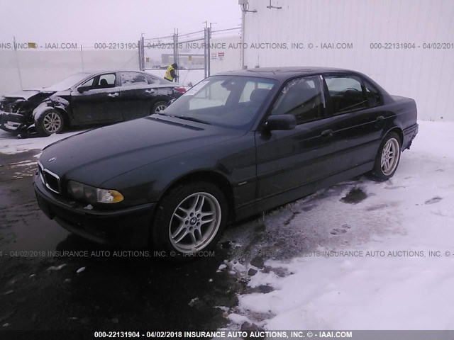 WBAGH83451DP26657 - 2001 BMW 740 IL GRAY photo 2