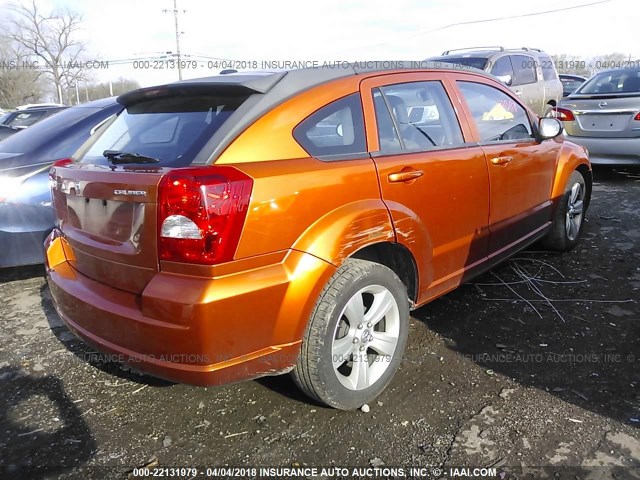 1B3CB3HA5BD168526 - 2011 DODGE CALIBER MAINSTREET ORANGE photo 4