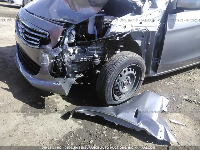 ML32F3FJ9HHF05322 - 2017 MITSUBISHI MIRAGE G4 ES ნაცრისფერი ფოტო 6