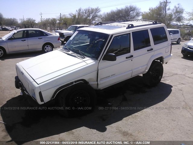 1J4FF68S9XL512473 - 1999 JEEP CHEROKEE SPORT/CLASSIC თეთრი ფოტო 2