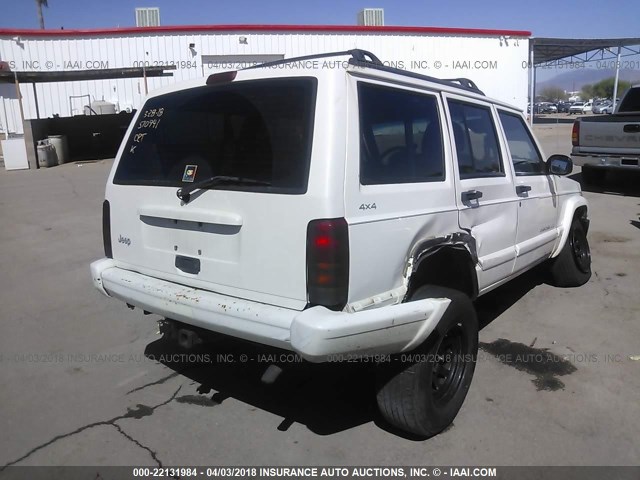 1J4FF68S9XL512473 - 1999 JEEP CHEROKEE SPORT/CLASSIC თეთრი ფოტო 4