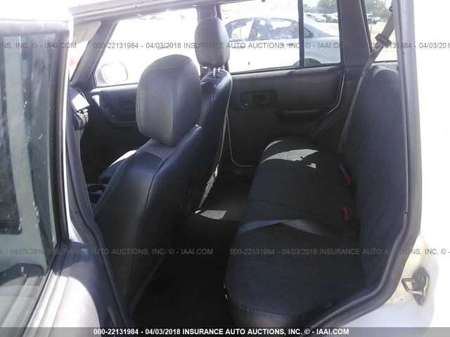 1J4FF68S9XL512473 - 1999 JEEP CHEROKEE SPORT/CLASSIC თეთრი ფოტო 8