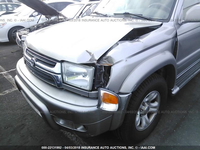 JT3GN87R110214813 - 2001 TOYOTA 4RUNNER LIMITED SILVER photo 6