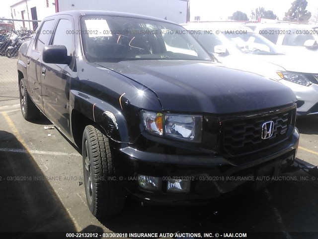 5FPYK1F78DB012161 - 2013 HONDA RIDGELINE SPORT BLACK photo 1