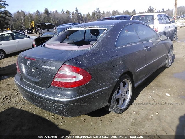 WDBTJ75J44F066847 - 2004 MERCEDES-BENZ CLK 500 BLACK photo 4