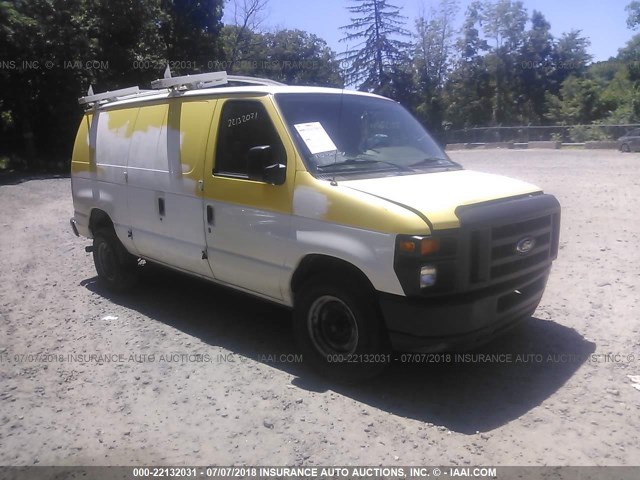 1FTSE3EL4CDA31294 - 2012 FORD ECONOLINE E350 SUPER DUTY VAN YELLOW photo 1