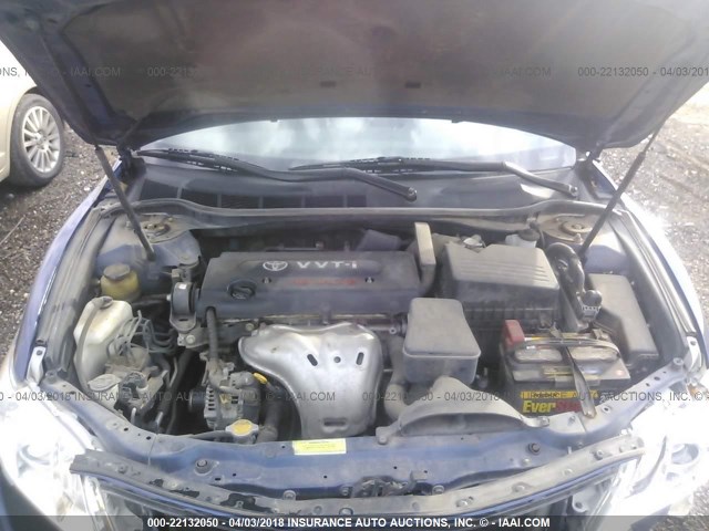 4T4BE46K88R026717 - 2008 TOYOTA CAMRY CE/LE/XLE/SE BLUE photo 10