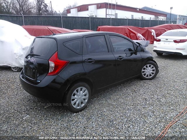 3N1CE2CP2EL389224 - 2014 NISSAN VERSA NOTE S/S PLUS/SV/SL BLACK photo 4
