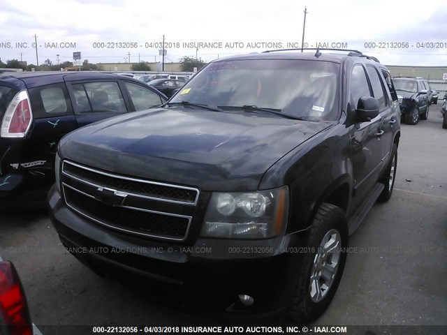 1GNEC23339R160081 - 2009 CHEVROLET TAHOE C1500 LT BLACK photo 2