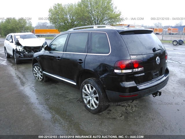 WVGBE77L38D043170 - 2008 VOLKSWAGEN TOUAREG 2 V6 BLACK photo 3