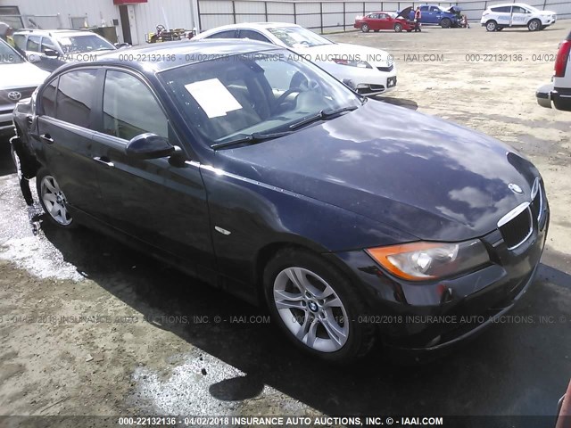 WBAVC53548FZ86852 - 2008 BMW 328 I SULEV BLACK photo 1