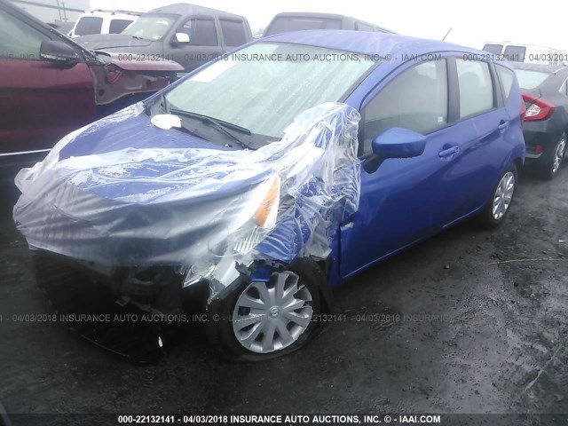 3N1CE2CP7FL413986 - 2015 NISSAN VERSA NOTE S/S PLUS/SV/SL/SR BLUE photo 2