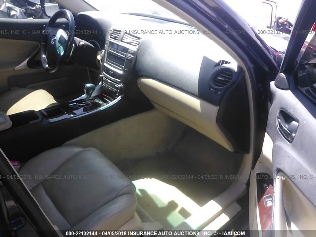 JTHBK262572040806 - 2007 LEXUS IS 250 Dark Blue photo 5