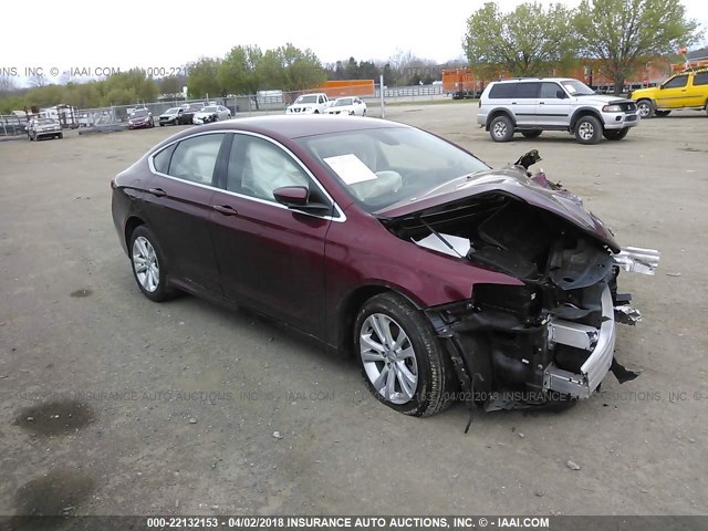 1C3CCCAB9FN607553 - 2015 CHRYSLER 200 LIMITED RED photo 1