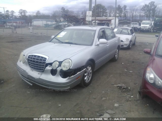 KNALD124655071377 - 2005 KIA AMANTI GRAY photo 2