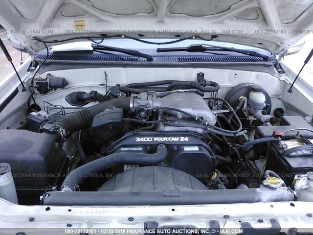 5TBRN34124S445462 - 2004 TOYOTA TUNDRA ACCESS CAB SR5 WHITE photo 10