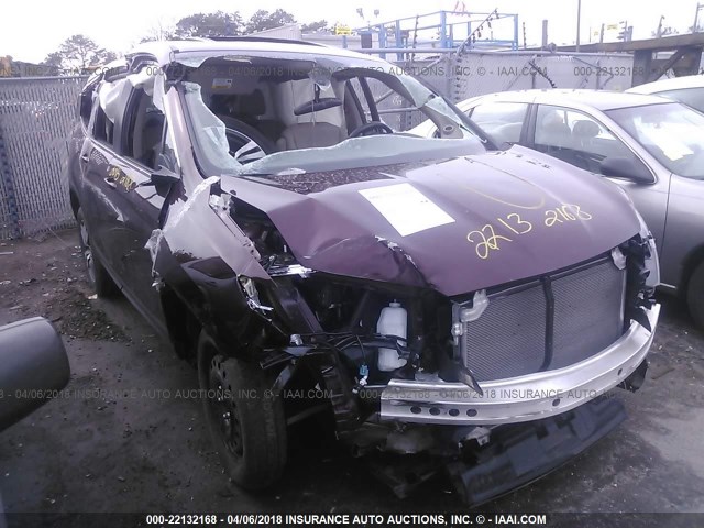 5FNYF6H52GB099405 - 2016 HONDA PILOT EXL მუქწითელი ფოტო 1