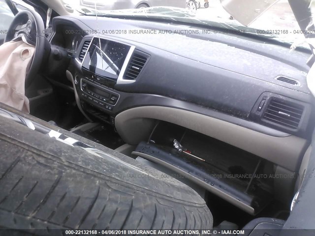 5FNYF6H52GB099405 - 2016 HONDA PILOT EXL მუქწითელი ფოტო 5