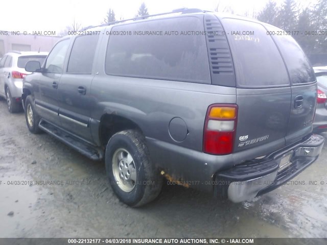 3GNFK16T01G240763 - 2001 CHEVROLET SUBURBAN K1500 GRAY photo 3