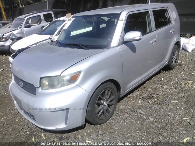 JTLKE50E481015582 - 2008 TOYOTA SCION XB ვერცხლისფერი ფოტო 2