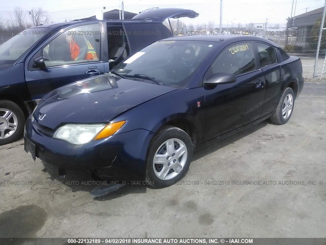 1G8AM15F77Z185028 - 2007 SATURN ION LEVEL 2 BLUE photo 2