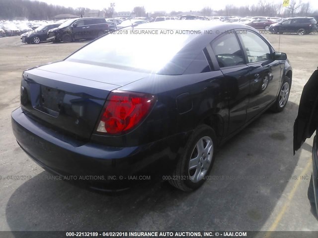 1G8AM15F77Z185028 - 2007 SATURN ION LEVEL 2 Mavi foto 4