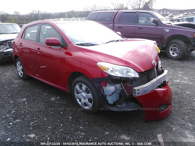 2T1KU40E29C045685 - 2009 TOYOTA COROLLA MATRIX  RED photo 1